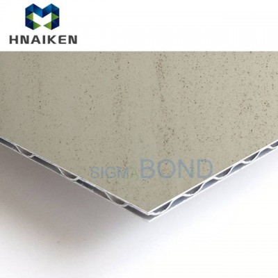 Lightweight Aluminum Composite Panel Stone Effect Paint For Wall Facade/cladding